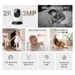 MC210 2K Pan/Tilt Home Security Wi-Fi Camera - Image 3