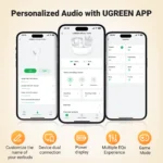 UGREEN HiTune T3 Pro Active Noise Cancelling Earbuds - Image 5