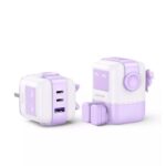 UGREEN Uno RG 65W RobotGaN Charger | 3-Port (2C1A) Fast Adapter with LED Display - Image 3