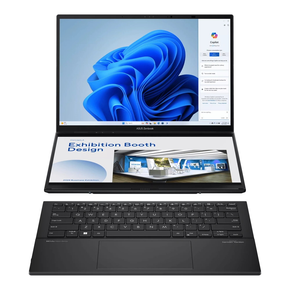 ASUS Zenbook Duo 14 UX8406C-AQL290WS 14" FHD+ OLED Touch Laptop