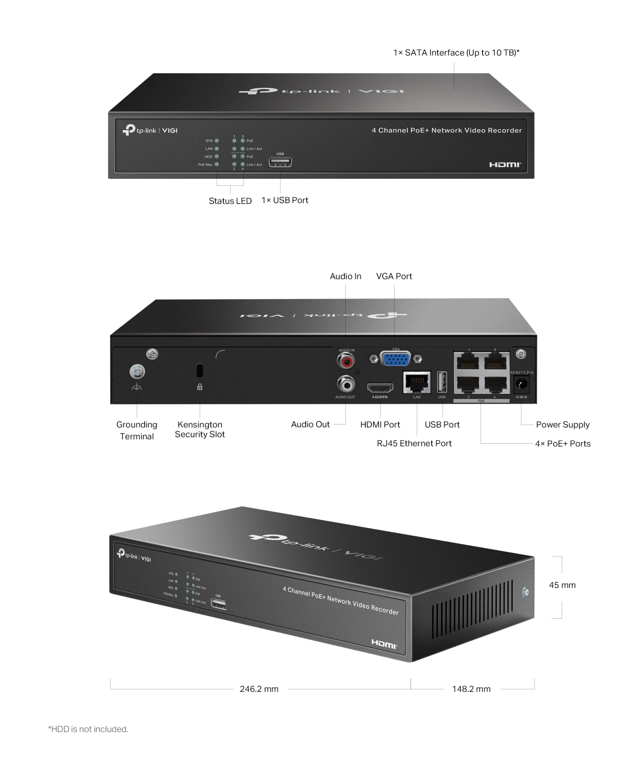 NVR1004H 4P build1