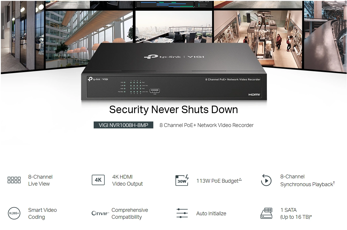 NVR1008H 8MP Overview1