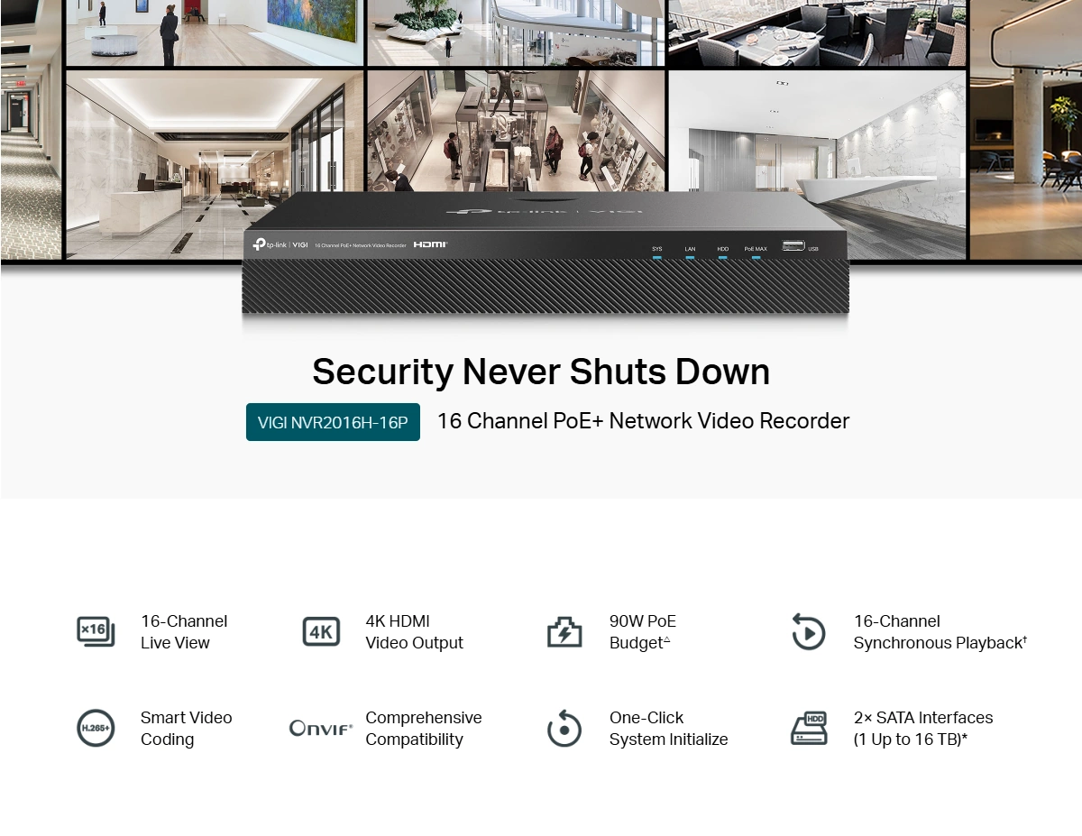 VIGI NVR2016H 16P Overview5