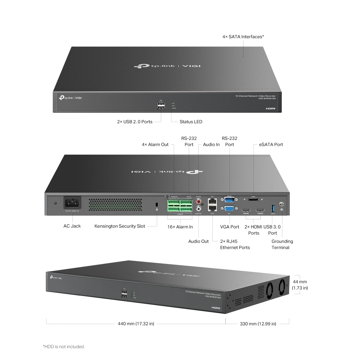 VIGI NVR4016H Overviewx1